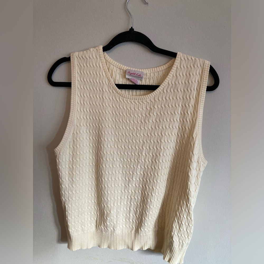 Yellow sweater vest